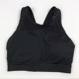 Athleta Black Strappy Criss Cross Back Sports Bra